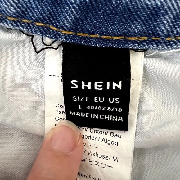 Shein High Waisted Boyfriend Ankle Jeans - Picture 5 of 7